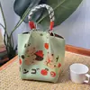 251 Modelos de Bolsas Quadradas Pequenas Populares Transfronteiriças, Bolsas de Lanche de Tricô Portáteis de Grande Capacidade para o Trabalho, Deslocamento e Sacolas de Presente