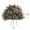 Árbol de Navidad Artificial con Rellenos de Esqueleto Realistas, Decoraciones Mixtas Escarchadas, Luces de Cadena, Tiras de Luces LED y Base