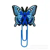 Bestseller transfronterizo: clips de papel con forma de mariposa, clips de papel de PVC de dibujos animados, marcapáginas para cuaderno y pequeños artículos de regalo