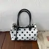 Bolso de mujer de gran capacidad 2026 nuevo diseño de moda con lunares, bolso tote para el trabajo y los desplazamientos, bolso de hombro casual elegante y único