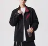 Jaqueta de Couro PU Retrô Americana Masculina 2026 Outono Inverno Nova Tendência High Street Gola Lapela Solta Casual Jaqueta de Motociclista