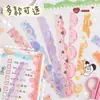 2023 Pegatinas de Borde Lindas para Diario Pegatinas de Washi Creativas con Forma de Borde para Decoración de Paisajes Pegatinas de Material Básico