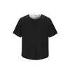 Yidao Vintage 2026 Verano Nuevo Tendencia Retro Americana Estilo Old Money Color Sólido Holgado Casual Cuello Henley Manga Corta