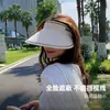 Sombrero de Sol Mejorado con Parte Superior Abierta, Estilo Popular, UPF50+, Ala Ancha para Mujer, Adecuado para Ciclismo y Protección Solar en Verano