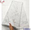 Tecido Brocado Jacquard Antigo Bordado Dupla Face com Fio de Ouro e Prata Renda Brocada Africana