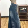 Jeans Vintage de Pierna Ancha para Mujer Primavera y Otoño 2026 Nuevo Corte Holgado con Diseño de Pliegues Pantalones Casuales Rectos de Línea A