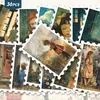 36 pegatinas de sellos infantiles estilo acuarela vintage para sanación y nostalgia decoración de diario DIY venta al por mayor