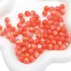 Cuentas redondas de resina multicolor de cielo estrellado, chapadas en oro, de 8-12 mm para bisutería, pulseras, collares, materiales y accesorios hechos a mano para DIY