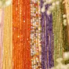 Cuentas sueltas de circón natural facetado más vendidas transfronterizas, cuentas facetadas, accesorios para joyería DIY, pulseras de cuentas, collares