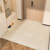 Tapete de entrada moderno simple antideslizante lavable de cuero para el piso para el hogar, cortable, fácil de cuidar, tapete para el piso del hogar