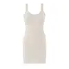 Comercio Exterior Ropa de Mujer 2026 Moda Europea y Americana Ajuste Delgado Cintura Alta Elástica Ceñidor Vestido Camisola de Punto para Mujer C27854