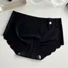 Pantalones de máscara nude ultrafinos 3D tridimensional de melocotón transpirables sin costuras secado rápido ropa interior entrepierna de seda de morera calzones de alta elasticidad para mujer