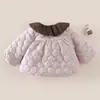 Casaco Feminino Outono Inverno Roupas de Algodão Bebê Inverno Quente Roupas de Algodão Bebê Pequeno Acolchoado Estiloso Algodão com Plus Veludo Jaqueta Top