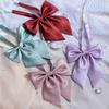 Pajarita Brillante Color Sólido Uniforme Jk Traje Pequeño de Marinero Accesorios de Lazo para Estudiante Camisa Estilo Preppy Femenino Dulce