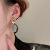 Brincos Orais de Concha Prata com Senso de Design de Nicho Moda Feminina Para o Dia a Dia Brincos Elegantes Brincos Diários Que Combinam com Tudo Brincos