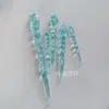 Pingente de Decoração de Natal Dourado e Prata Glitter Gelo Icicle Prisma de Gelo Iluminação de Ambiente Pingente Tira de Gelo Transparente 6-13cm