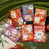 Bolsa de Sobre Rojo de Año Nuevo de Dibujos Animados Creativos Personalizada Año del Cordero 2027 Nuevo Zodiaco Festival de Primavera Dinero de la Suerte Regalo de Retorno Paquete Rojo Universal