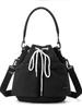 Bolso de Cubo con Cordón de Gran Capacidad Estilo Mori Harajuku Transfronterizo Bolso de Hombro de Nailon Moderno para Todo Combinación Bolso Cruzado para Mujer