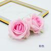 Flanela artificial pérola rosa flor atacado decoração de casamento rosa cabeça de flor artesanal material caixa de presente flor decorativa