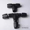 Tendedero de Ropa de Tres Vías de Pie de Plástico de Tres Vías de Acero Inoxidable de una y Doble Barra Colgante Accesorios de Tres Vías Conectores de 25 a 22