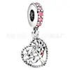 Panjia S925 Cobre Blanco Chapado en Plata Joyería Accesorios DIY Forma de Corazón Flor Buzz Lightyear Dumbo Campana Colgante