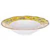 Prato de tigela A5 melamina imitação porcelana chinês criativo redondo prato de prato frio pé pequeno chifre boca rasa tigela para macarrão misto restaurante comercial