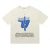 Colección de Camisetas de Manga Corta RHUDE Versión Alta Transfronteriza Vintage Americano Marlboro Streetwear Casual Holgadas para Pareja Cuello Redondo