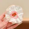 Goma de pelo de encaje a cuadros dulce para niños, coletero para moños de niñas, banda elástica para coleta, accesorio para el cabello