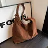 Bolsa de Ombro de Grande Capacidade Outono e Inverno Nova Bolsa de Ombro de Camurça Camurça Bolsa Tote Outono e Inverno Fashion e Versátil de Alta Qualidade