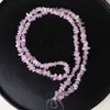 Cristal Natural Piedra Bruta Citrino Amarillo Piedra Triturada Semi-Terminado Cadena Larga Pulsera Accesorios Cuentas Hecho a Mano DIY Piedra con Agujeros