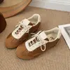 Nuevas zapatillas de estilo alemán, diseño de punta redonda, zapatillas deportivas casuales de estilo coreano para mujer, colección de otoño 2026, ligeras y cómodas, con suela suave