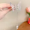 Pasador de Mariposa Móvil para Mujer, Pinza para Flequillo Lateral de la Frente, Nuevo Modelo de Celebridad de Internet 2022, Colgante, Estilo Fresco