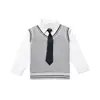 Uniforme Escolar para Estudiantes de Primaria Conjunto de Tres Piezas Ropa de Jardín de Infancia Ropa de Primavera y Otoño Ropa de Clase para Niños de Primer Grado traje Otoño e Invierno