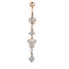 Conjunto de Anéis de Umbigo com Zircônia Colorida Anel de Umbigo Joias para Body Piercing Piercing Corpo Barriga Conjunto de 10 Peças