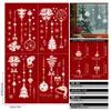 Decoraciones Navideñas Transfronterizas Copo de Nieve Blanco Árbol Pegatinas Electrostáticas para Vidrio Decoración de Ventanas Cascabeles Pegatinas para Ventana Temu