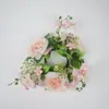 Guirnalda de Candelabro de Azalea Simulada Decoraciones de Mesa para el Hogar Decoración de Navidad Montaje de Boda Ventana Restaurante Accesorios de Ambiente