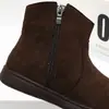 Estilo Novo de Inverno Algodão Veludo Curto Sapatos Infantis Estilo Coreano Botas de Couro para Meninas Botas Curtas Infantis Botas de Cano Médio 5042