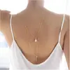 Nova joia transfronteiriça: corrente corporal feminina simples e sexy com detalhes em diamante, corrente de metal para cintura, corrente de peito, acessório para biquíni