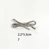 Pinza para el Cabello de Aleación Estilo Coreano con Lazo Full Diamante, Pinza para Flequillo, Pasador, Pasador Lateral de Perla, Pinza de Pato, Accesorio para el Cabello para Mujeres