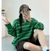 Tallas actualizadas disponibles: Suéter de punto coreano chic para otoño, estilo nuevo, cuello camisero, estilo universitario, juvenil y casual, para mujer