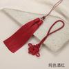 Nudo chino borla de doble color borla borla bicolor colgante para coche accesorios de ropa joyería cuero precio por cantidad excelente borla