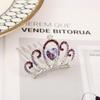 Acessório de Cabeça Coroa para Meninas Coroa Coreana Infantil Show de Aniversário Princesa Bebê Grampo de Cabelo com Strass Acessório de Cabeça Atacado