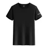 2025 Nueva Camiseta de Seda de Hielo Cuello Redondo Secado Rápido Fresca Transpirable Ropa de Trabajo Personalizada Camisa Cultural con Logo Impreso