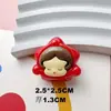 Personaje de Dibujos Animados Estrella de la Suerte Accesorios de Resina DIY Casero Soporte para Funda de Teléfono Móvil Agujero para Pasador Hebilla de Zapato Parche para Taza de Agua
