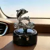 Difusor de Aroma para Carro a Energia Solar Golfinho Desodorizador Aromático Rotativo Automático Aroma Leve de Longa Duração Ornamento Deusa