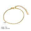 Pulseras de Moda Estilo Europeo y Americano al por Mayor Acero Inoxidable Más Vendidas Cadena de Hoja Cadena Retorcida Pulsera Versátil de Acero de Titanio para Mujer Ins