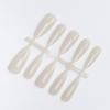 Fábrica de origem de produto semiacabado pré-fabricado Hua Fei face ao toque estilo desejo puro usar Um simples adesivo de unha branco nude
