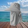 Sombrero Personalizado de Protección Solar Integral para Mujer, Sombrero de Pescador de Verano con Ala Ancha y Cubierta Facial, Sombrero Solar para Recolección de Té, Ala Grande Transpirable
