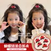 Pinza de agarre con lazo de puntos rojos para niños, pinza para flequillo de niña, tamaño pequeño, pinza para el pelo de niña, pinza de tiburón para cabello suelto de bebé
