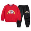 Suéter de algodón para niñas con unicornio conjunto de otoño 2022 Primavera y Otoño nuevo para niña pequeña estilo coreano deportivo dos piezas